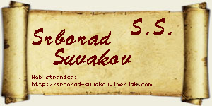Srborad Šuvakov vizit kartica